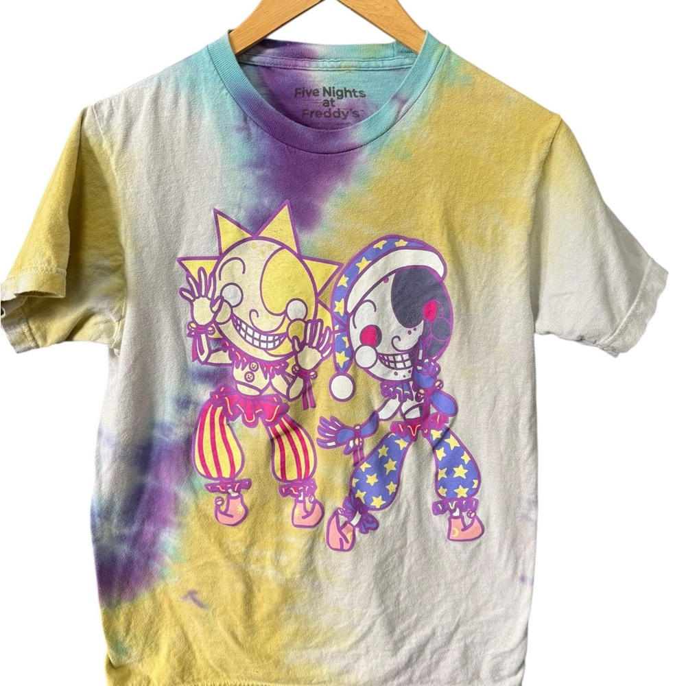 Five Nights at Freddy’s Sun & Moon Tie-Dye T-Shirt